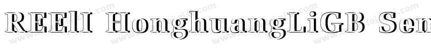 REElI HonghuangLiGB SemiBold字体转换